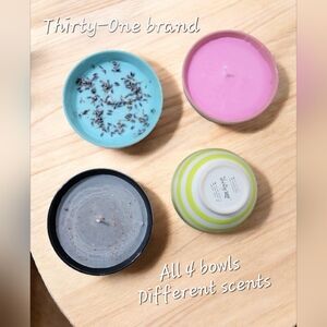 Thirty-One Candle Collection - Blue, Pink, Black, Lime Green All Different Scent